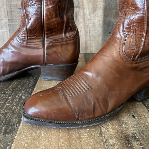 Lucchese Handmade Classics L1506 French Toe Western Cowboy Boots Mens 11.5 D - Picture 10 of 12